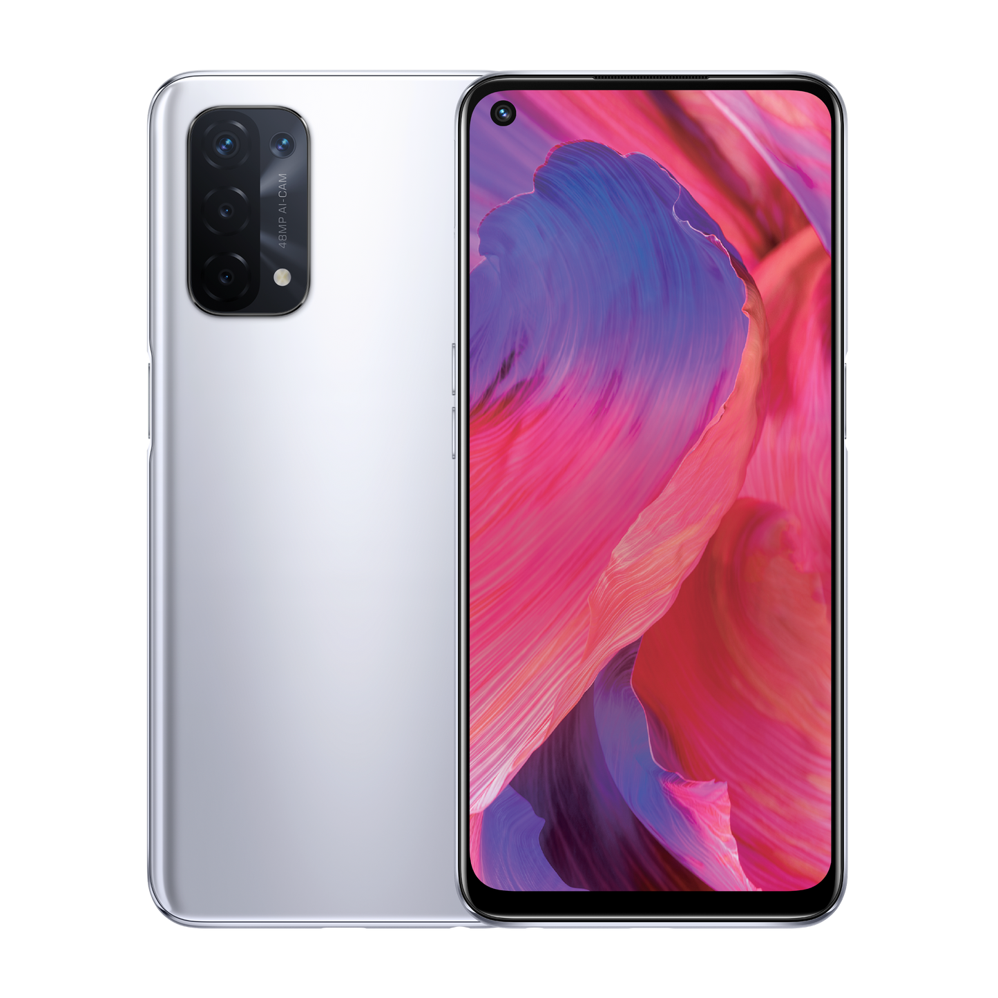 OPPO A74 5G Silber – Generalüberholt