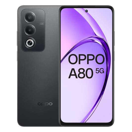 OPPO A80 5G + Chargeur SuperVOOC 45 W + Écouteurs intra-auriculaires OPPO Enco Buds 2 Pro